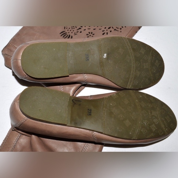 BELLE SIZE 6.5 M 235 BROWN LASER CUT-OUTS RIDING BOOTS BOOTIES WESTERN - Picture 7 of 7